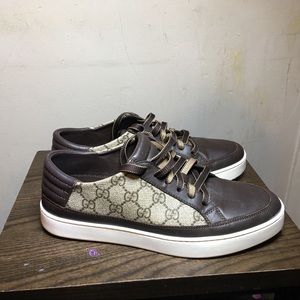 Gucci “ gg” leather sneaker